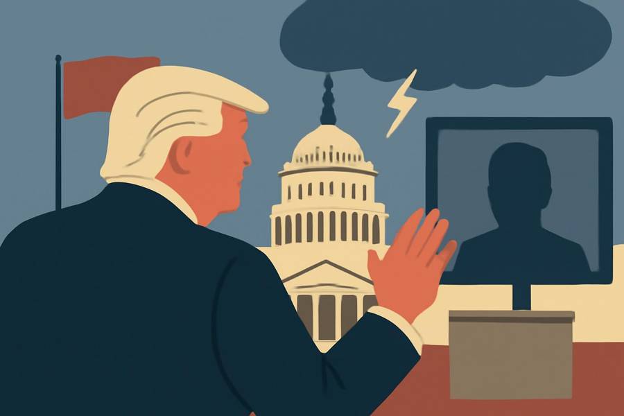 Trump’s primetime election-security address spurs network rebuff and license threat