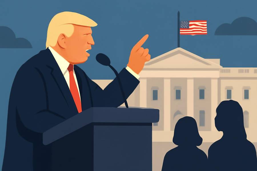 At rescheduled correspondents’ dinner, Trump delivers insult-filled speech and signals tougher stance toward journalists