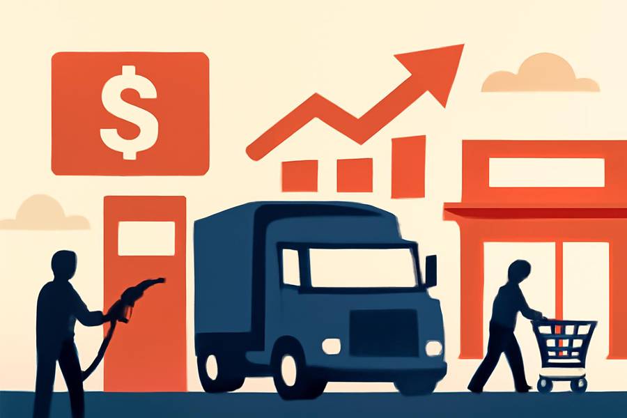 U.S. diesel prices top $6 a gallon for the first time, raising shipping and grocery costs