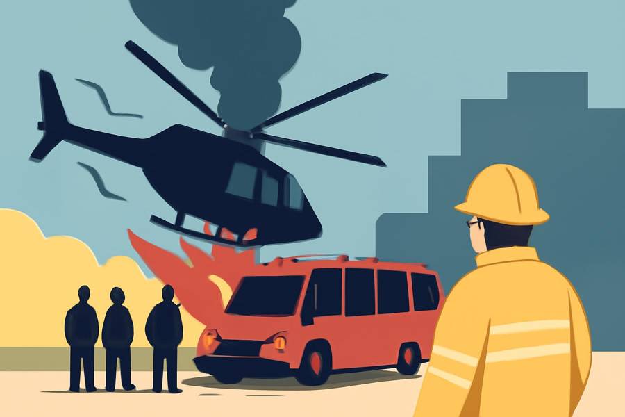 News helicopter crashes near Chatsworth bus collision, killing three and injuring one