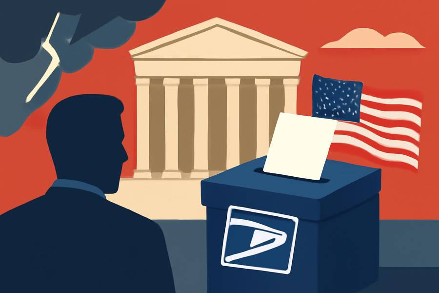 USPS chief says work stopped on mail‑voting computer system after Supreme Court rejection