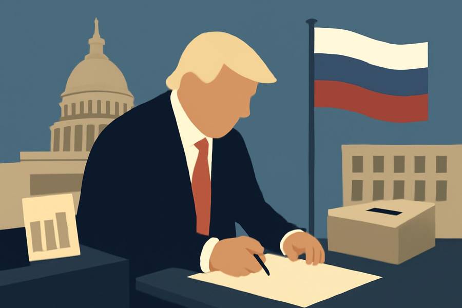 Trump signs order pausing newly passed Russia sanctions, citing national interest